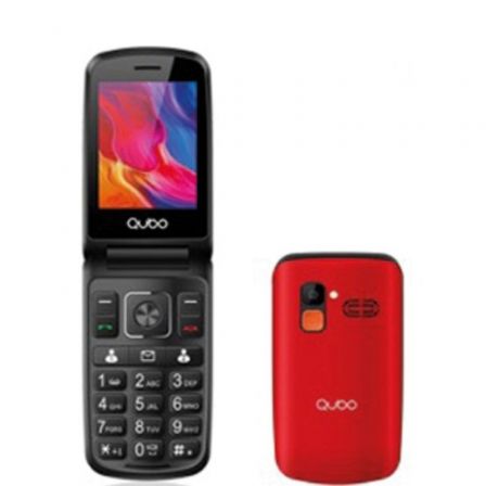 TELEFONO MOVIL QUBO P-210NWRD PARA PERSONAS MAYORES/ ROJO