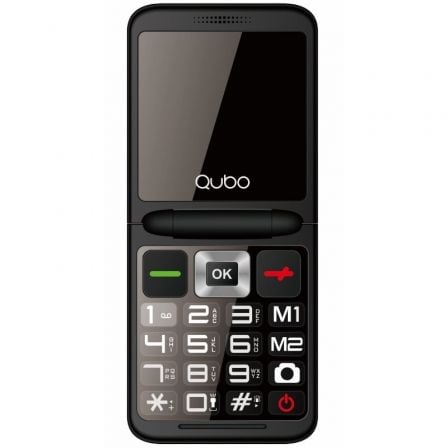 TELEFONO MOVIL QUBO X-10 PARA PERSONAS MAYORES/ NEGRO