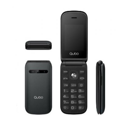 TELEFONO MOVIL QUBO X-209BKMKII PARA PERSONAS MAYORES/ NEGRO