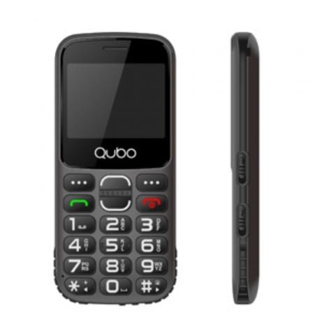 TELEFONO MOVIL QUBO X-230BKC PARA PERSONAS MAYORES/ NEGRO