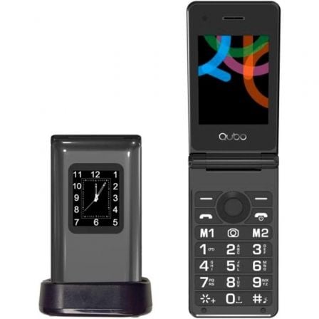 TELEFONO MOVIL QUBO X-28BKC PARA PERSONAS MAYORES/ NEGRO