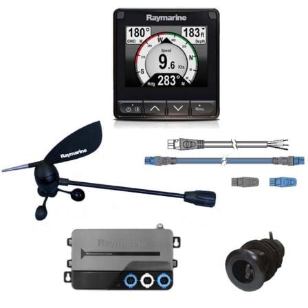 PACK DE SISTEMA RAYMARINE I70S/ INSTRUMENTO/ TRANSDUCTORES Y KIT CONEXION | Pack completo instrumentacin