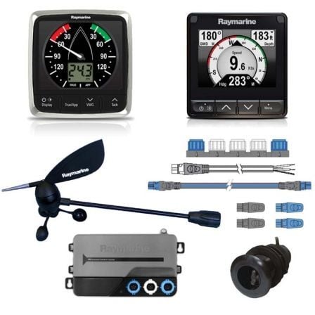 PACK DE SISTEMA RAYMARINE I70S + I60/ INSTRUMENTOS/ TRANSDUCTORES Y KIT CONEXION