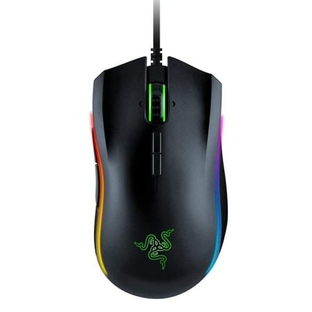 RATON GAMING RAZER MAMBA ELITE - SENSOR OPTICO RAZER 5G 16000DPI - 9 BOTONES PROGRAMABLES - ILUMINACION RAZER CHROMA - CABLE USB