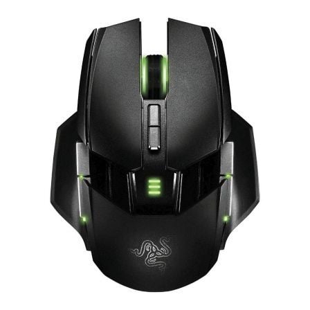 RATON GAMING RAZER OUROBOROS V2 - 4G - 8200PPP - ERGONOMIA PERSONALIZABLE - 11 BOTONES HYPERSPONSE - CABLE / INALAMBRICO - NEGRO