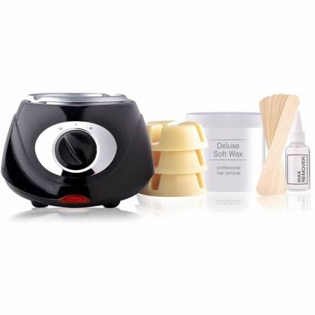 DEPILADORA DE CERA RIO BEAUTY TOTAL BODY WAXING - CALENTADOR TAMANO COMPACTO CON CALENTAMIENTO RAPIDO - INCLUYE CERA / BANDAS /