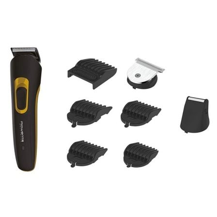 CORTAPELOS ROWENTA MULTISTYLE 8 EN 1 - CUCHILLAS ACERO INOX PARA PELO Y BARBA - CABEZAL CORTE DESMONTABLE -  USO CON/SIN CABLE