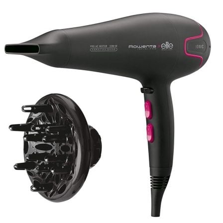 SECADOR DE PELO ROWENTA INFINI PRO ELITE - 2200W - 6 AJUSTES VELOCIDAD Y TEMPERATURA - CONCENTRADOR - GOLPE AIRE FRIO - CABLE 1.