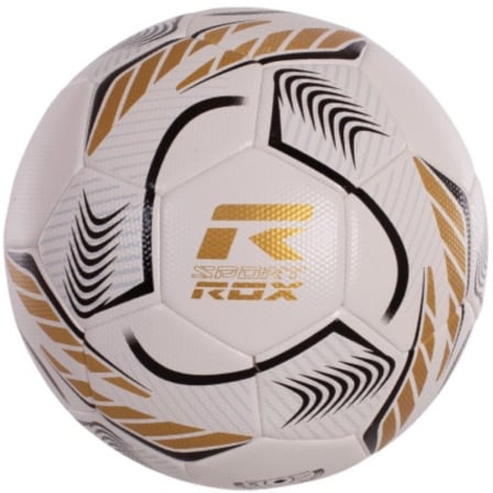 BALON DE FUTBOL ROX SPORT R-COMAND/ BLANCO Y DORADO | Juguetes