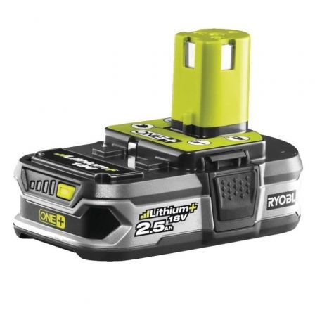 BATERIA DE LITIO RYOBI ONE+ RB18L25/ 18V 2,5AH/ SIN CARGADOR | Bateras y cargadores