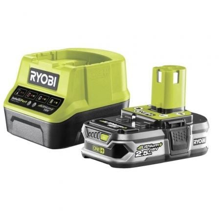 CARGADOR + BATERIA DE LITIO RYOBI ONE+ RC18120-125/ 18V 2,0AH