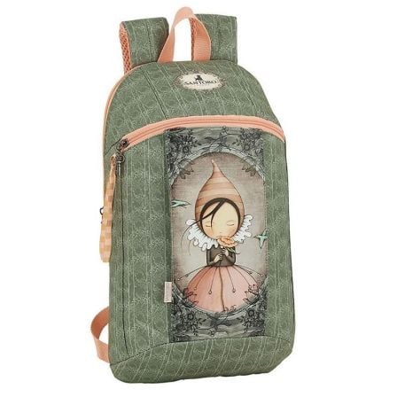 MINI MOCHILA SAFTA 611913821 MIRABELLE SANTORO - 10L - BOLSILLO FRONTAL - ASA DE MANO - HOMBRERAS Y ESPALDA ACOLCHADAS - 220*100