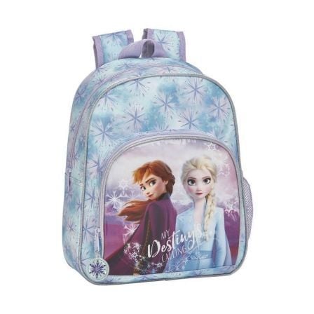 MOCHILA DOBLE COMPARTIMENTO SAFTA 611973609 FROZEN II - BOLSILLOS LATERALES - DOBLE TIRADOR EN CREMALLERA - ADAPTABLE A CARRO -