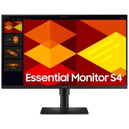 MONITOR PROFESIONAL SAMSUNG ESSENTIAL MONITOR S4 S40GD S24D402GAU/ 24"/ FULL HD/ REGULABLE EN ALTURA/ NEGRO