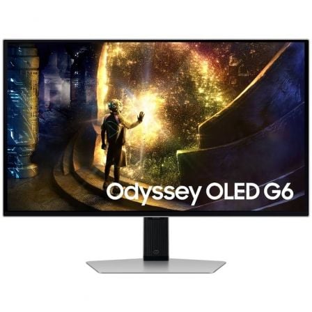 SMART MONITOR GAMING CURVO SAMSUNG OLED ODYSSEY G6 S27DG610SU 27"/ QHD/ 0.03MS/ 240HZ/ VA/ REGULABLE EN ALTURA/ SMART TV/ PLATA