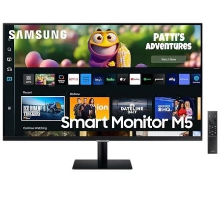 SMART MONITOR SAMSUNG M5 S27DM500EU 27"/ FULL HD/ MULTIMEDIA/ SMART TV/ NEGRO