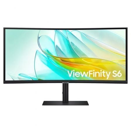 MONITOR PROFESIONAL ULTRAPARONAMICO CURVO SAMSUNG VIEWFINITY S6 S34C652UAU 34"/ UWQHD/ MULTIMEDIA/ NEGRO