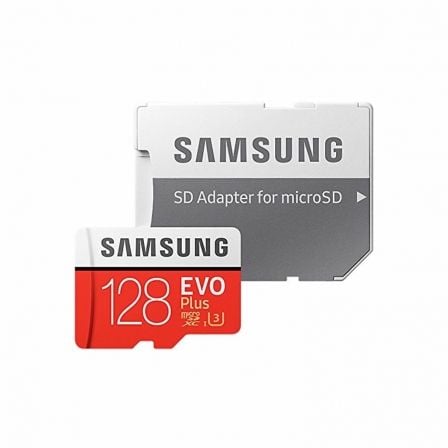 TARJETA MICROSD XC + ADAPTADOR  SAMSUNG EVO PLUS - 128GB - CLASE 10 - 100MB/S