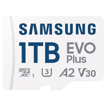 TARJETA DE MEMORIA SAMSUNG EVO PLUS 2024 1TB MICROSD XC CON ADAPTADOR/ CLASE 10/ 160MBS