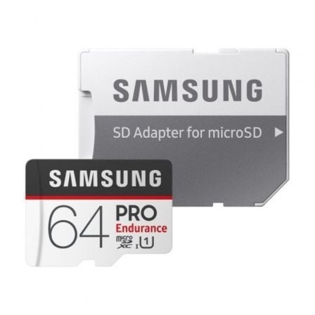 TARJETA DE MEMORIA SAMSUNG PRO ENDURANCE 64GB MICROSD XC CON ADAPTADOR/ CLASE 10/ 100MBS