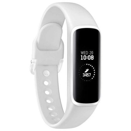 PULSERA CUANTIFICADORA SAMSUNG GALAXY FIT E WHITE - PANTALLA 1.87CM PMOLED - BAT 70MAH - BT5.0 - NOTIFICACIONES - RESISTENTE AL