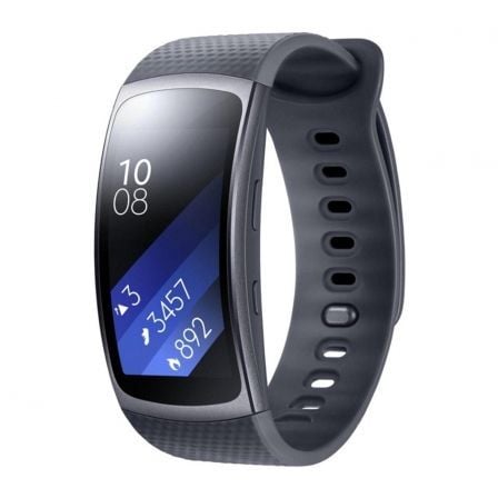 PULSERA CUANTIFICADORA SAMSUNG GEAR FIT 2 BLACK - PANTALLA 3.86CM SUPER AMOLED - BT4.2 - GPS - SENSOR CARDIACO - TAMANO MUNECA 1