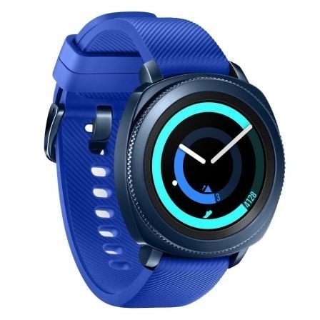 RELOJ INTELIGENTE SAMSUNG GEAR SPORT BLUE - PANTALLA 3CM TACTIL - BLUETOOTH - RESIST. AGUA HASTA 50M - FRECUENCIA CARDIACA