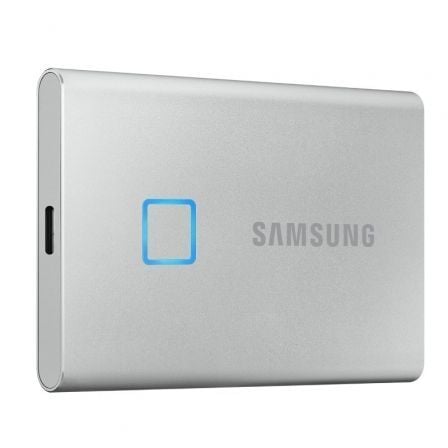 DISCO EXTERNO SSD SAMSUNG PORTABLE T7 TOUCH 1TB/ USB 3.2/ PLATA