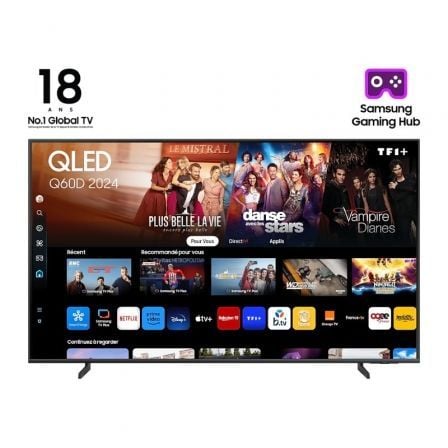 TELEVISOR SAMSUNG QLED Q60D TQ50Q60DAU 50"/ ULTRA HD 4K/ SMART TV/ WIFI