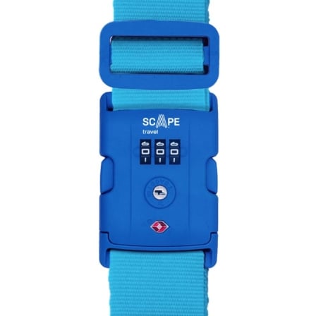CORREA PARA MALETA CON COMBINACION SCAPE TRAVEL E0120/ AZUL