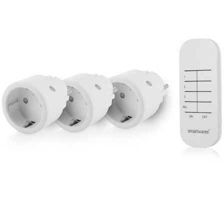 SET DE ENCHUFES INALAMBRICOS SMARTWARES SH4-99578/ BLANCOS