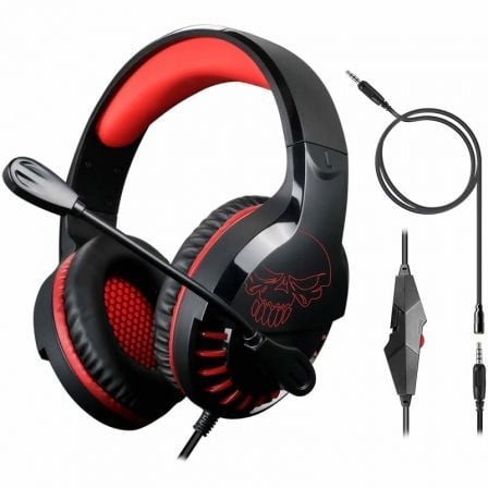 AURICULARES GAMING CON MICROFONO SPIRIT OF GAMER PRO-SH3 SWITCH EDITION/ JACK 3.5/ ROJOS Y NEGROS