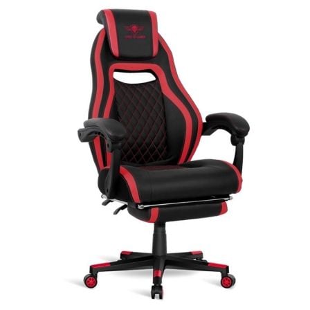 SILLA SPIRIT OF GAMER WILDCAT RED - MARCO MADERA - PISTON CLASE 3 - APOYABRAZOS ARTICULADOS - REPOSAPIES - 5 RUEDAS 360 - HASTA