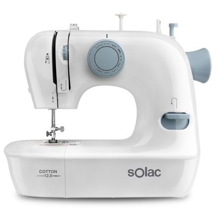 MAQUINA DE COSER SOLAC COTTON 12.0 - 12 PUNTADAS - OJAL AUTOMATICO - BRAZO LIBRE - ILUMINACION - 2 VELOCIDADES AUTOMATICAS | Maquinas de coser