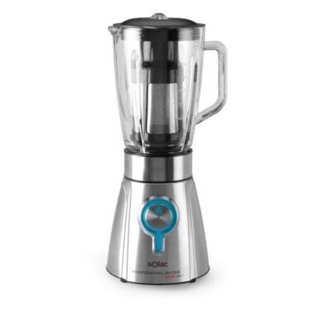 BATIDORA DE VASO SOLAC BV5723 PROFESSIONAL MIXTER - 1250W - 5 VELOCIDADES+TURBO - JARRA CRISTAL 1.5L - PICA HIELO - FULL INOX -