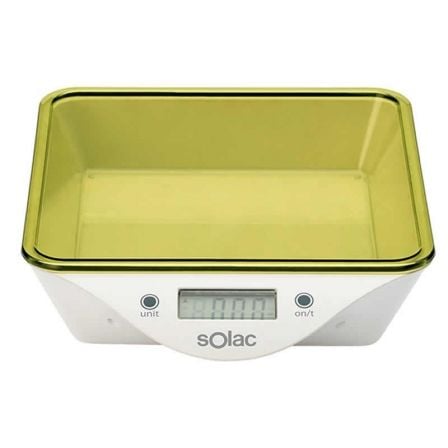 BASCULA DE COCINA SOLAC BC6260 - HASTA 5KG - PRECISION 1G - FUNCION TARA - VISOR LCD - DOS BOLES DE REGALO