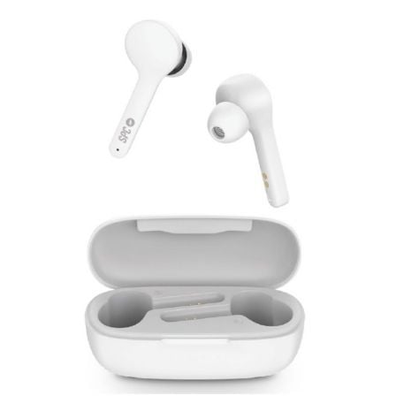 AURICULARES BLUETOOTH SPC ZION AIR CON ESTUCHE DE CARGA/ AUTONOMIA 4H/ BLANCO