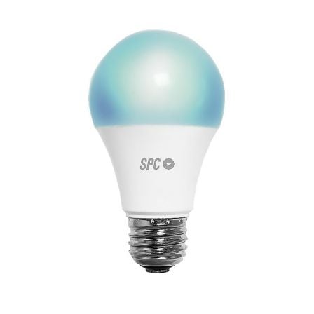 BOMBILLA INTELIGENTE SPC SIRIUS 1050 - BLANCA+COLOR - 10W (EQUIVALENTE 75W) - E27 - D70 - APP SPC IOT