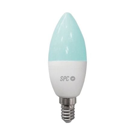 BOMBILLA INTELIGENTE SPC SIRIUS 350 - BLANCA+COLOR - 4.5W (EQUIVALENTE 25W) - E14 - D37 - APP SPC IOT