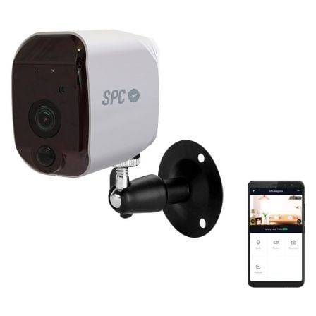 CAMARA DE SEGURIDAD INTELIGENTE WIFI SPC MAGNES - 2.4GHZ - 1920*960 - DUAL SPEAKER - INFRARROJOS 6 METROS - COMPATIBLE ANDROID/I