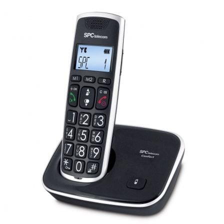 TELEFONO INALAMBRICO SPC TELECOM 7608/ NEGRO | Telefonos fijos e inalambricos dect