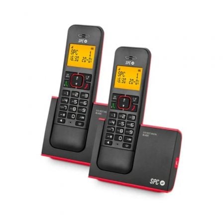 TELEFONO INALAMBRICO SPC BLADE 7292RC2/ PACK DUO/ ROJO Y NEGRO