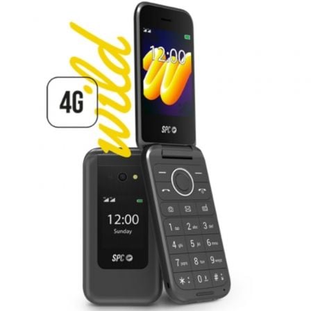 TELEFONO MOVIL SPC WILD PARA PERSONAS MAYORES/ 4G/ NEGRO