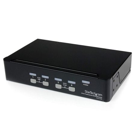 KVM PROFESIONAL STARTECH SV431USB - 4 PUERTOS - VGA - USB - HASTA 1920*1400 - ENRACABLE