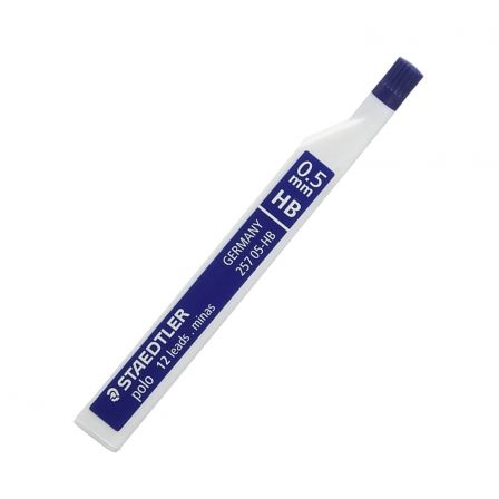 MINAS FINAS DE GRAFITO 0.5MM HB - 12 MINAS - POLO - STAEDTLER