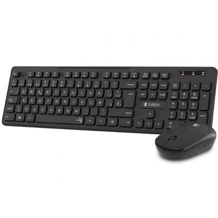 TECLADO Y RATON INALAMBRICO SUBBLIM COMBO BUSINESS SLIM CSSW10/ NEGRO