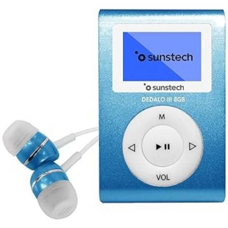 REPRODUCTOR MP3 SUNSTECH DEDALO III/ 8GB/ RADIO FM/ AZUL |