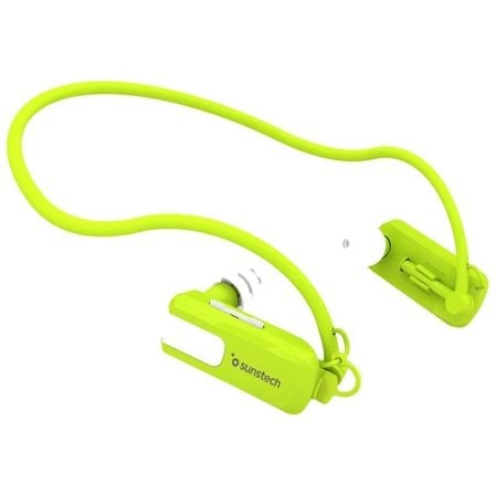 REPRODUCTOR MP3 SUNSTECH TRITON GREEN 8GB - WATERPROOF SUMERGIBLE HASTA 3 METROS - BAT 180MAH - DISENO ERGONOMICO