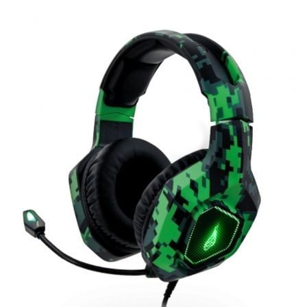 AURICULARES GAMING CON MICROFONO SUREFIRE SKIRMISH/ JACK 3.5/ VERDES