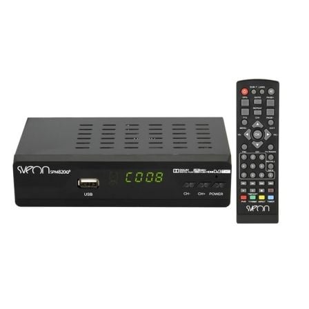 RECEPTOR TDT SVEON SPM820Q9 - ALTA DEFINICION 1080P - FUNCION GRABACION - REPRODUCTOR MULTIMEDIA MKV H.264 - HDMI - SCART - USB